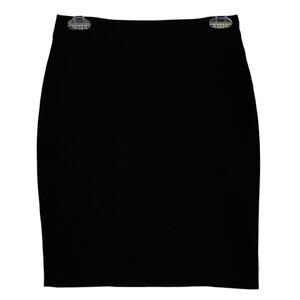 H&M Skirt Black Full Lining No Pockets Hidden Zipper on Back Size 6